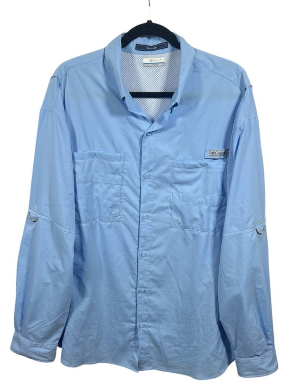 Columbia Shirt Mens PFG Tamiami Fishing Shirt Omni Shade XL Long Sleeve Outdoor